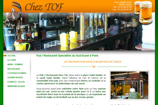 Chez Tof Restaurant Pub béarnais à Paris 10 sur Cheztof-restopub.com
