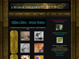 Aperçu visuel du site http://www.lecoleatelier.fr/