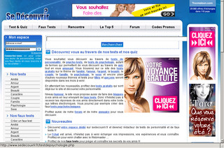 Aperçu visuel du site http://www.sedecouvrir.fr