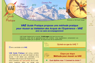 Aperçu visuel du site http://www.vaeguidepratique.fr