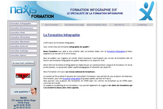 Aperçu visuel du site http://www.formation-infographie.fr