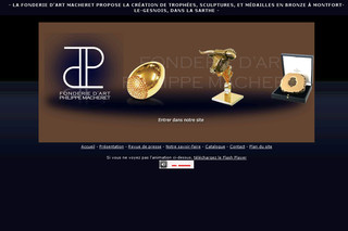 Aperçu visuel du site http://www.fonderie-macheret.fr