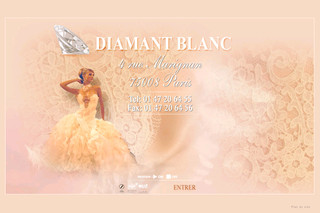 Aperçu visuel du site http://www.diamant-blanc.fr