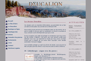 Aperçu visuel du site http://www.deucalion.fr