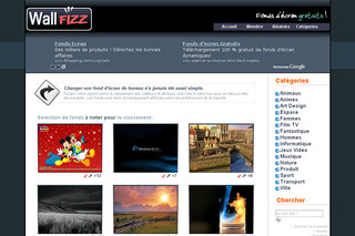 Aperçu visuel du site http://www.wallfizz.com