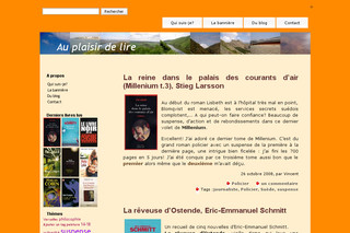 Aperçu visuel du site http://auplaisirdelire.veran.net/