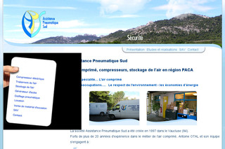 Aperçu visuel du site http://www.aps-sud.com