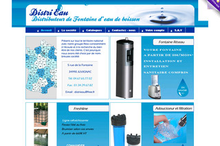 Aperçu visuel du site http://www.distrieau.com