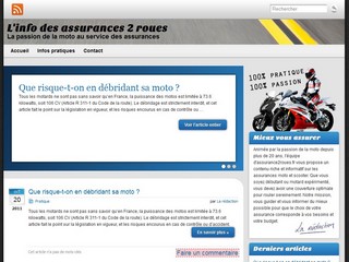 Aperçu visuel du site http://www.assurance2roues.fr