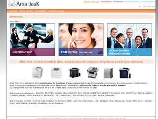 Aperçu visuel du site http://www.arturjouk.com