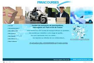 Aperçu visuel du site http://www.francourses.com