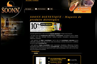 Aperçu visuel du site http://www.soonn.eu