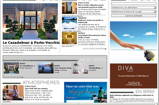Aperçu visuel du site http://www.voyagerluxe.com