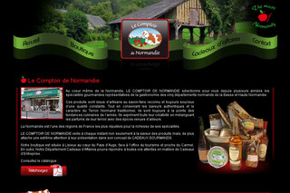 Aperçu visuel du site http://www.lecomptoirdenormandie.fr