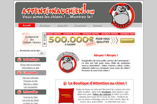 Aperçu visuel du site http://www.attentionauchien.com