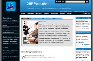 Aperçu visuel du site http://www.dbf-formation.fr/