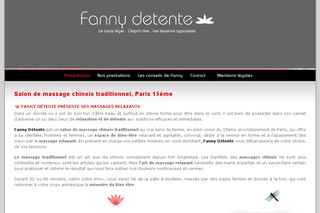 Fanny-detente.fr - Salon de massage Chinois à Paris 15 - Fanny Détente : massage relaxant