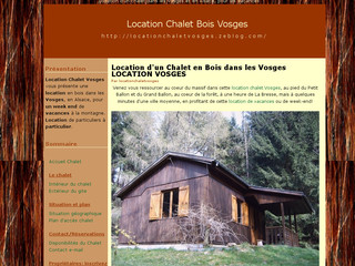 Location d'un chalet dans les Vosges avec Locationchaletvosges.zeblog.com