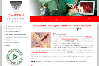 Aperçu visuel du site http://www.dyatek.com 