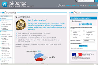 Aperçu visuel du site http://loi-borloo.comprendrechoisir.com