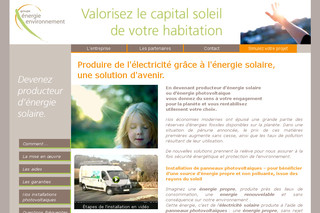 Aperçu visuel du site http://www.groupe-energie-environnement.com