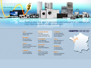 Aperçu visuel du site http://www.tootelek-electromenager.fr