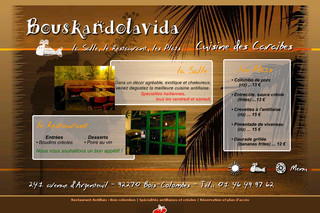 Aperçu visuel du site http://www.bouskandolavida.fr