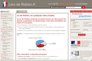 Aperçu visuel du site http://www.lois-de-robien.fr