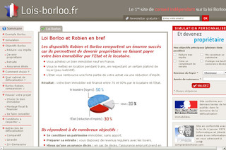 Aperçu visuel du site http://www.lois-borloo.fr