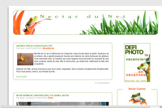Aperçu visuel du site http://www.nectardunet.com