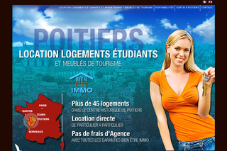 Bien-etre-immo.com - Location logements étudiants et appartements meublés de tourisme à Poitiers