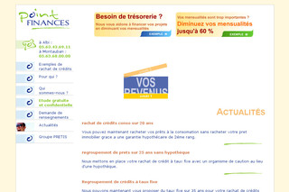 Aperçu visuel du site http://www.point-finances.fr