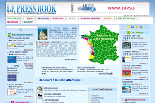 Aperçu visuel du site http://www.lepressbook.fr