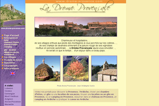 Aperçu visuel du site http://www.drome-provence.com/