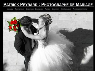 Aperçu visuel du site http://www.mariage.photographe-patrick.com