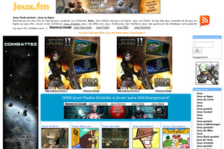 Aperçu visuel du site http://www.jeux.fm