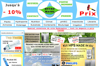 Aperçu visuel du site http://www.hydromatos.fr