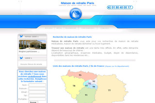 Aperçu visuel du site http://www.maison-de-retraite-paris.fr/
