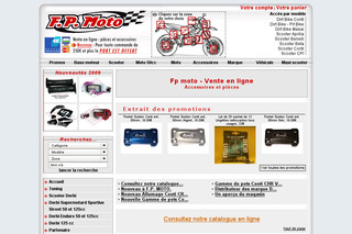 Aperçu visuel du site http://www.fp-moto.com