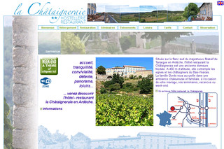 Aperçu visuel du site http://www.chataigneraie.fr