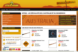 Aperçu visuel du site http://www.mitmia.com