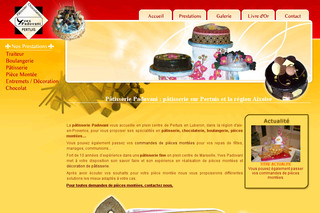 Aperçu visuel du site http://www.patisserie-padovani.com 