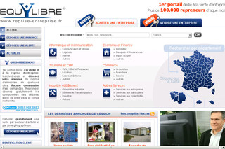 Aperçu visuel du site http://www.reprise-entreprise.fr