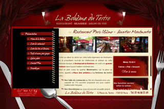 Aperçu visuel du site http://www.labohemedutertre.fr