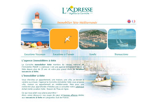 Aperçu visuel du site http://www.corniche-immobilier.fr