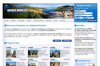 Aperçu visuel du site http://www.agence-hudellet.com