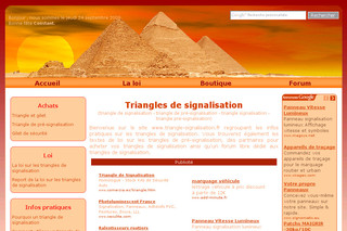 Aperçu visuel du site http://www.triangle-signalisation.fr