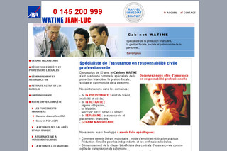 Aperçu visuel du site http://www.cabinetwatine.fr