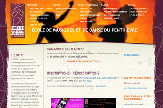 Aperçu visuel du site http://www.emdp22.fr