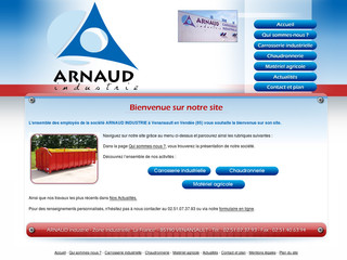 Aperçu visuel du site http://www.arnaud-industrie.com/